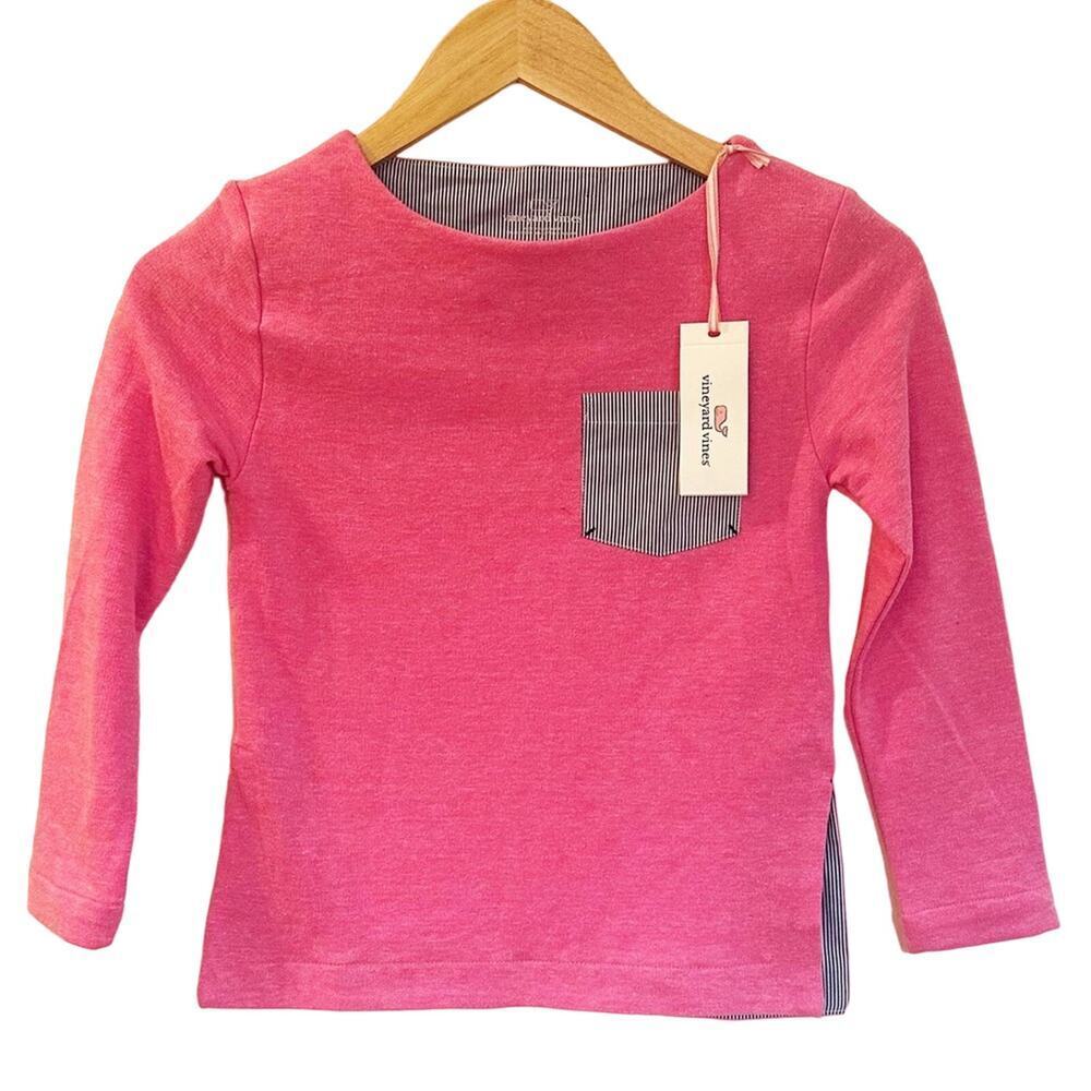 New Vineyard Vines Pink Sweatshirt sz S Girls Pink Sweatshirt Malibu Pink